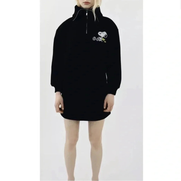 ZARA X PEANUTS LIMITED EDITION WOMENS TUNIC SWEATSHIRT - Picture 2 of 6